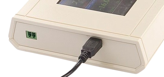 Wired sensor connected to Easy-Touch display
