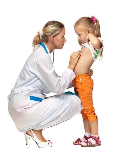 Doctor with child